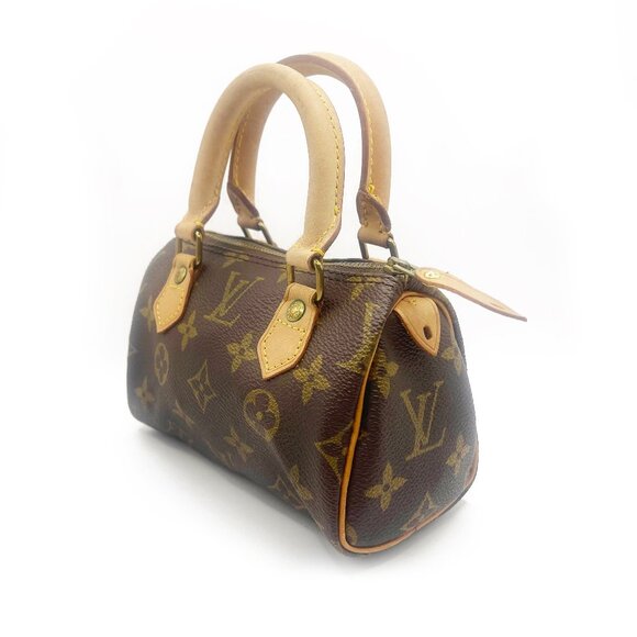Authentic Louis Vuitton Monogram Mini Sac HL Speedy Nano Bag Vintage Purse Y2K - Picture 4 of 12